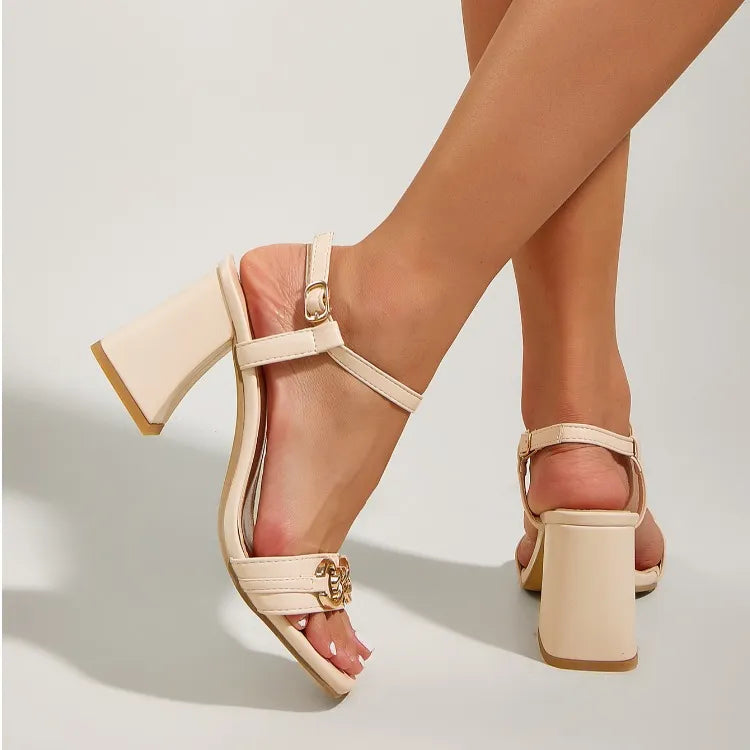 Pauline™ | Women's Chain Heel Sandals